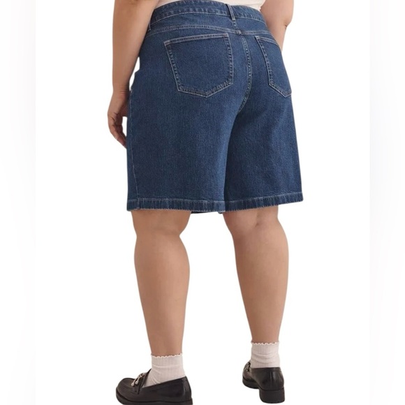 NWOT, Penningtons, 1948 Classic Denim Bermuda Shorts, 18W, Blue - Picture 4 of 9